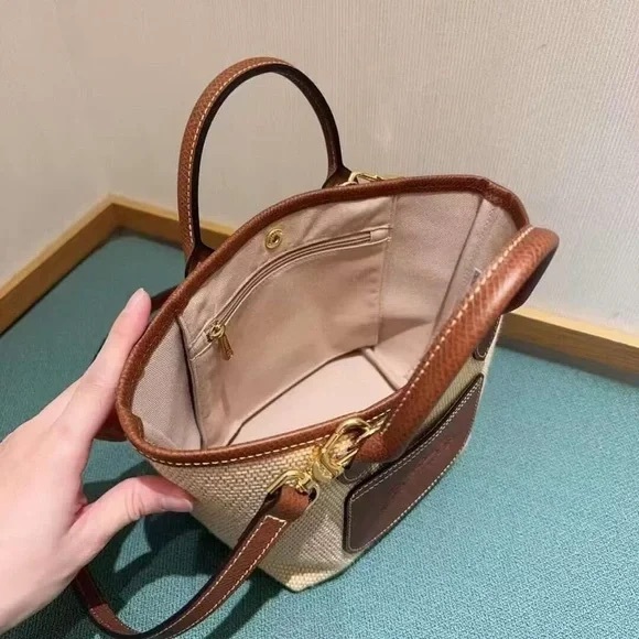 Longchamp Beige and Brown Woven small bag - Picture 3 of 3